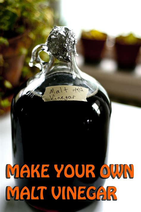 how to make malt vinegar